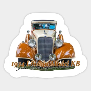 1934 Lincoln Model KB Seven Passenger Limousine Sticker